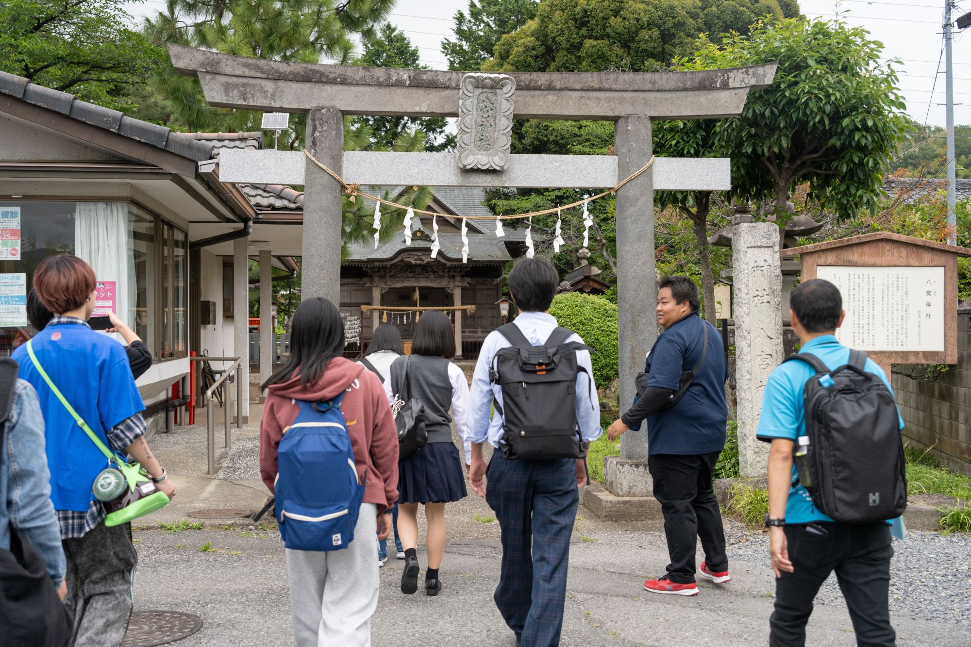 本殿が県の有形文化財に指定されている八宮神社