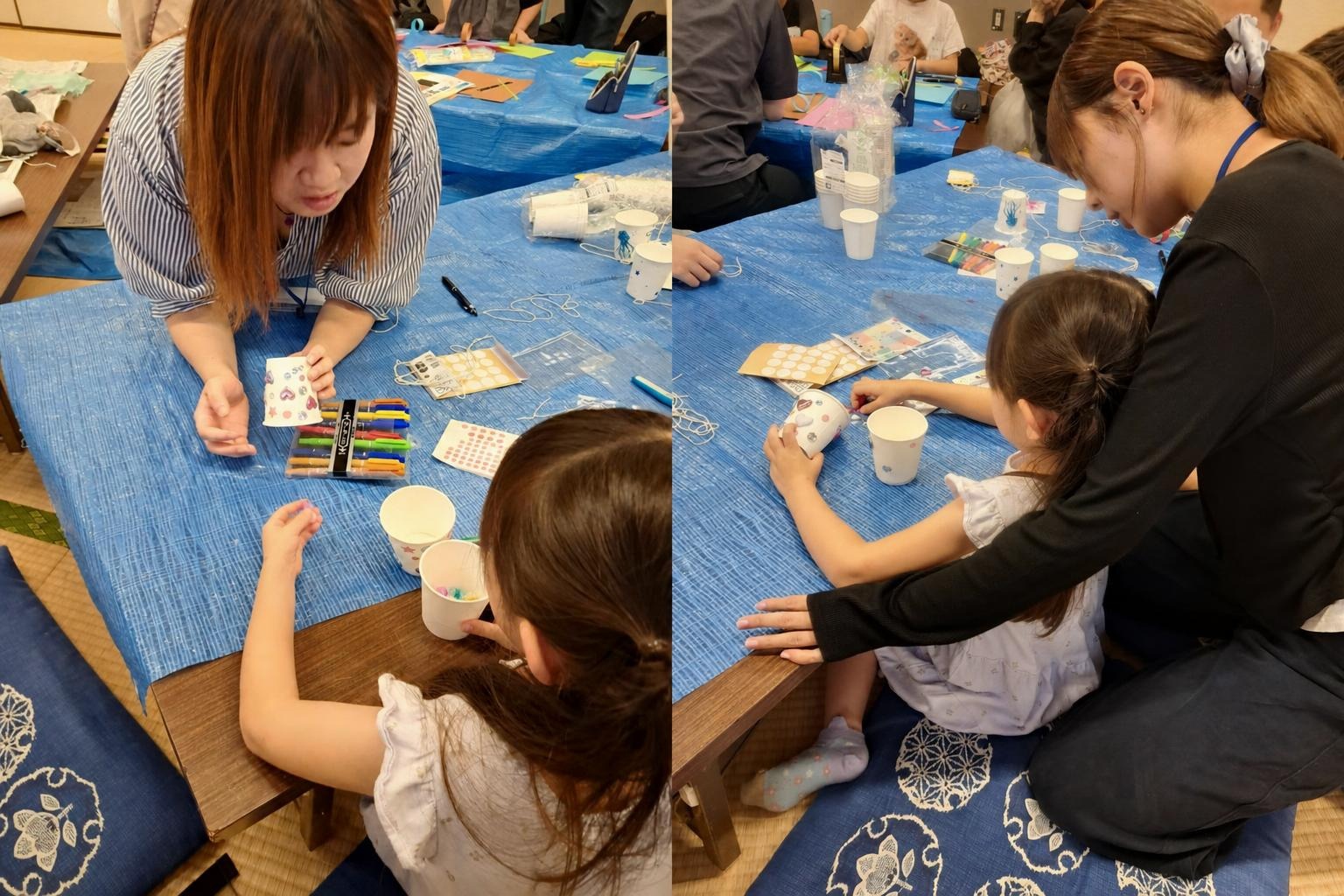 子ども一人ひとりに合わせた関わり方を考えながら接します。